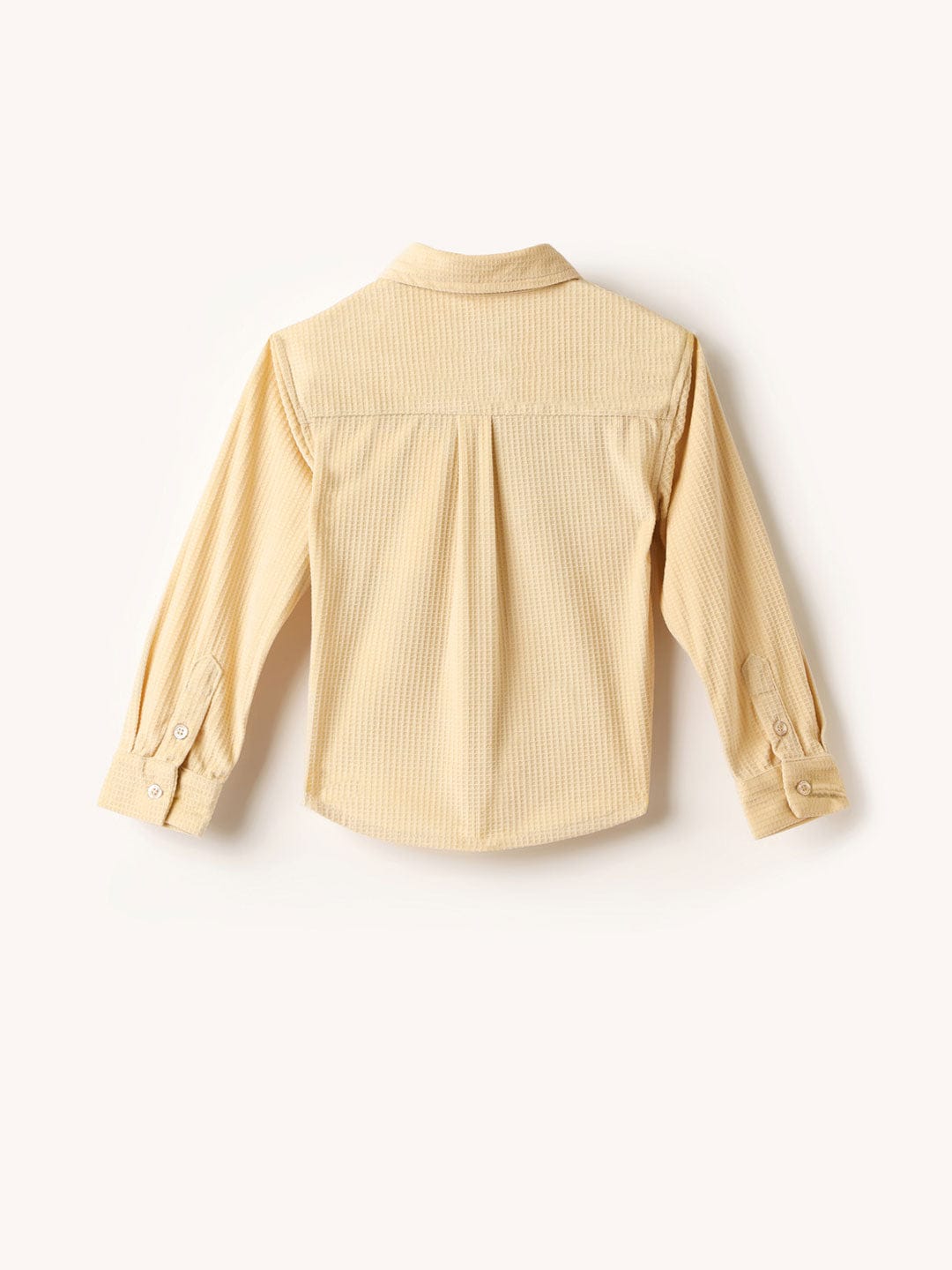 BLUE GIRAFFE Boys Cream Woven Shirt