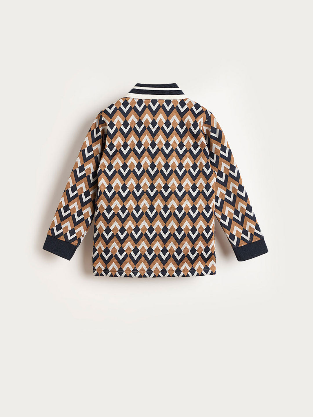 BLUE GIRAFFE Boys Multi Printed Polo Neck T-Shirt