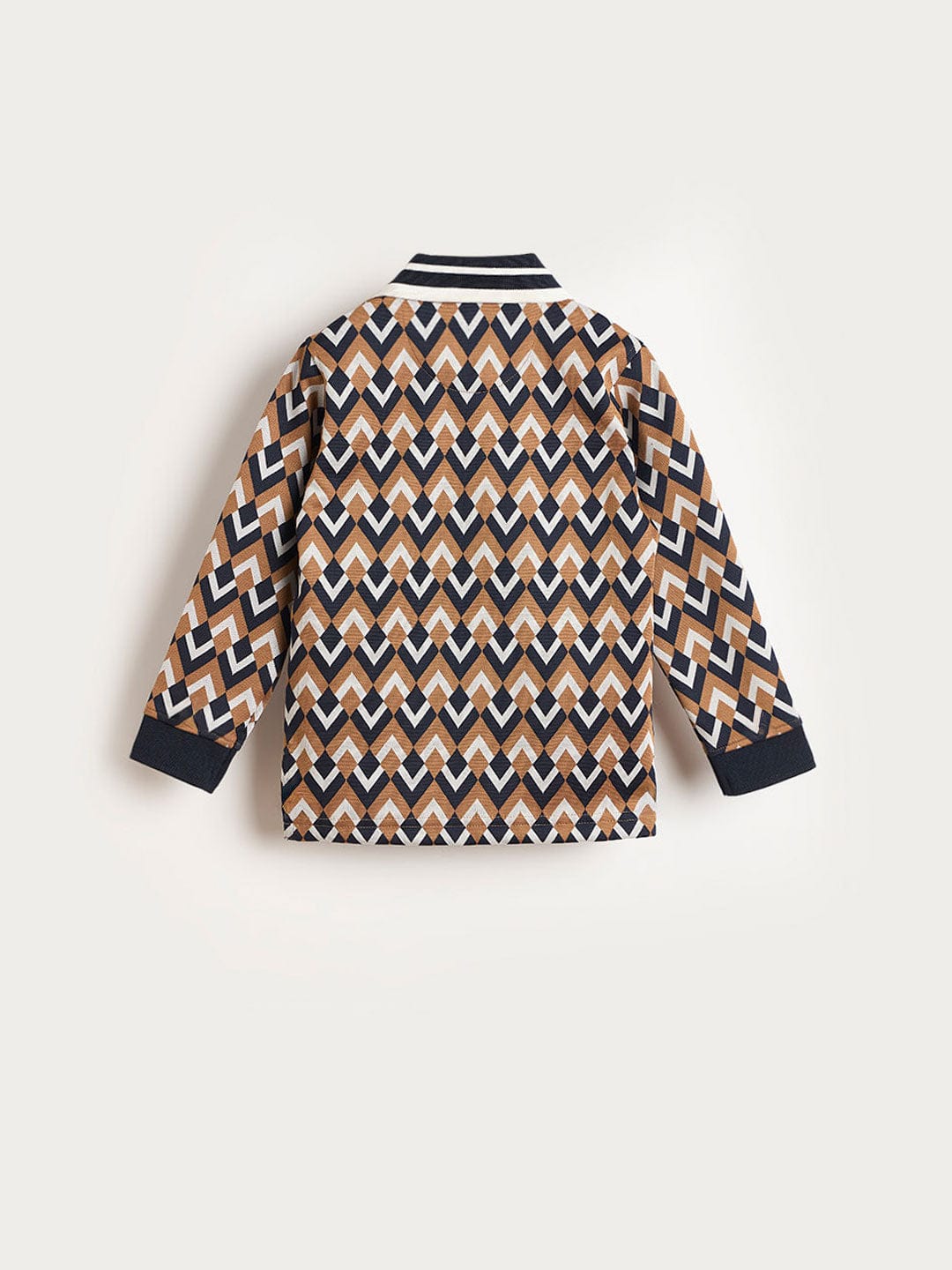 BLUE GIRAFFE Boys Multi Printed Polo Neck T-Shirt