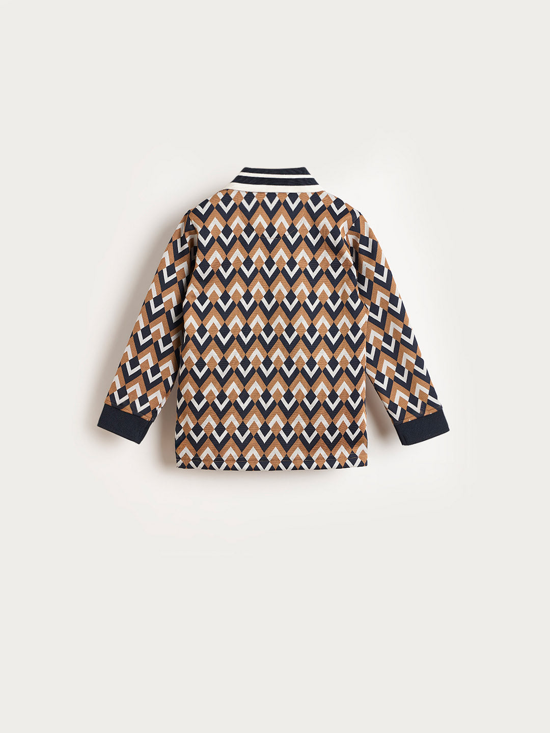 BLUE GIRAFFE Boys Multi Printed Polo Neck T-Shirt