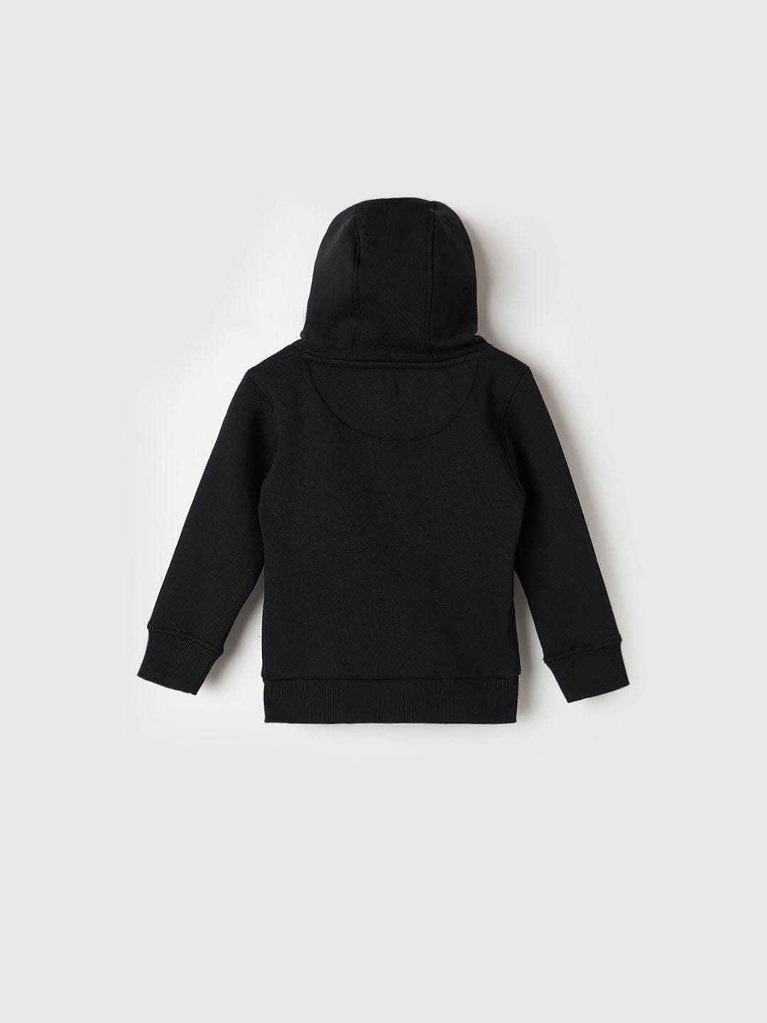 BLUE GIRAFFE Boys Black Solid Hoodie