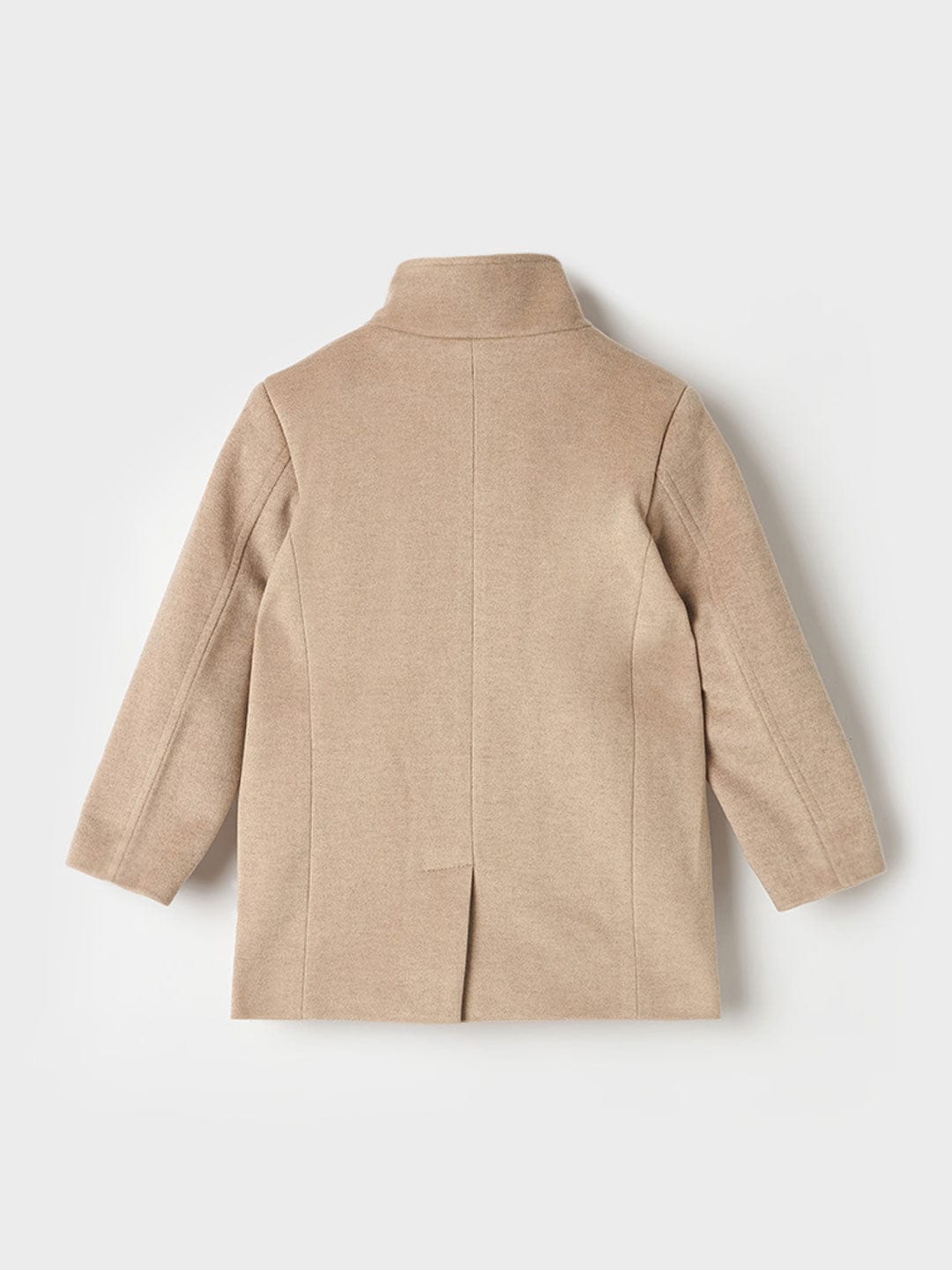 BLUE GIRAFFE Boys Beige Solid Overcoat