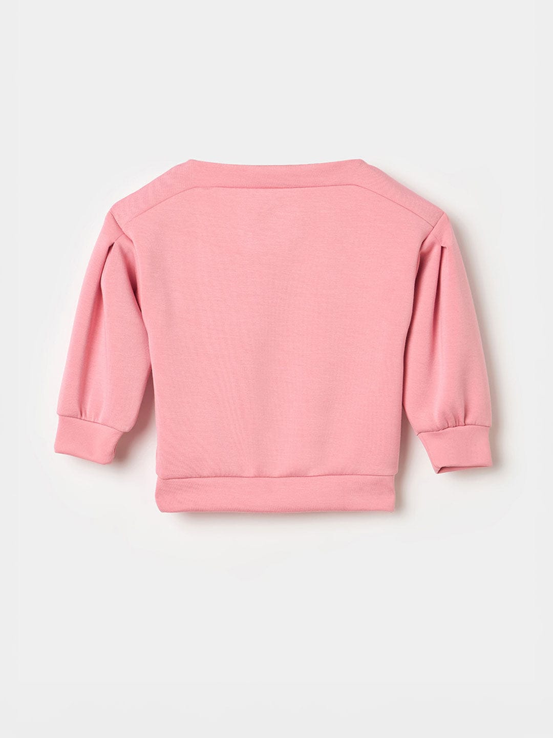 BLUE GIRAFFE Girls Pink Printed Sweatshirt