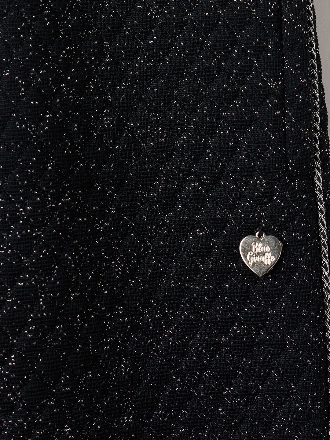 BLUE GIRAFFE Girls Black Knitted Mid Rise Sweatpant