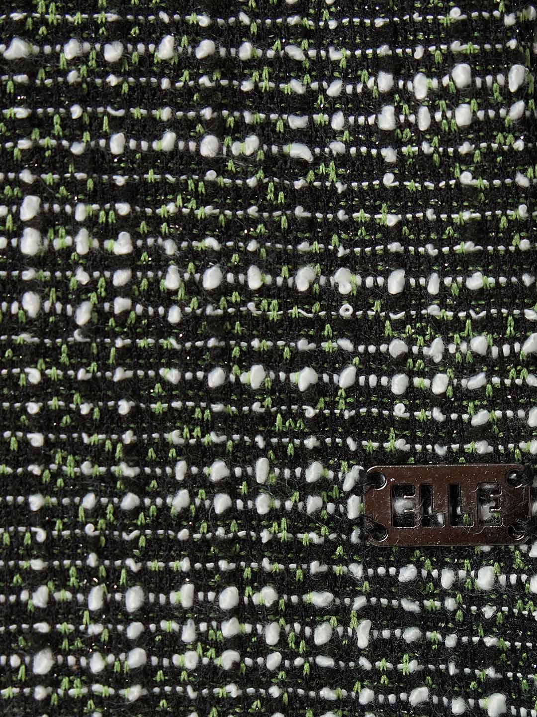 Elle Girls Regular Fit Black Embroidered Top