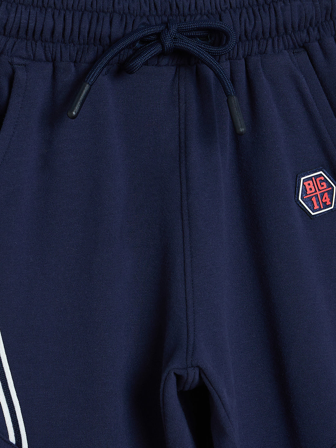 Blue Giraffe Boys Blue Solid Regular Fit Jogger