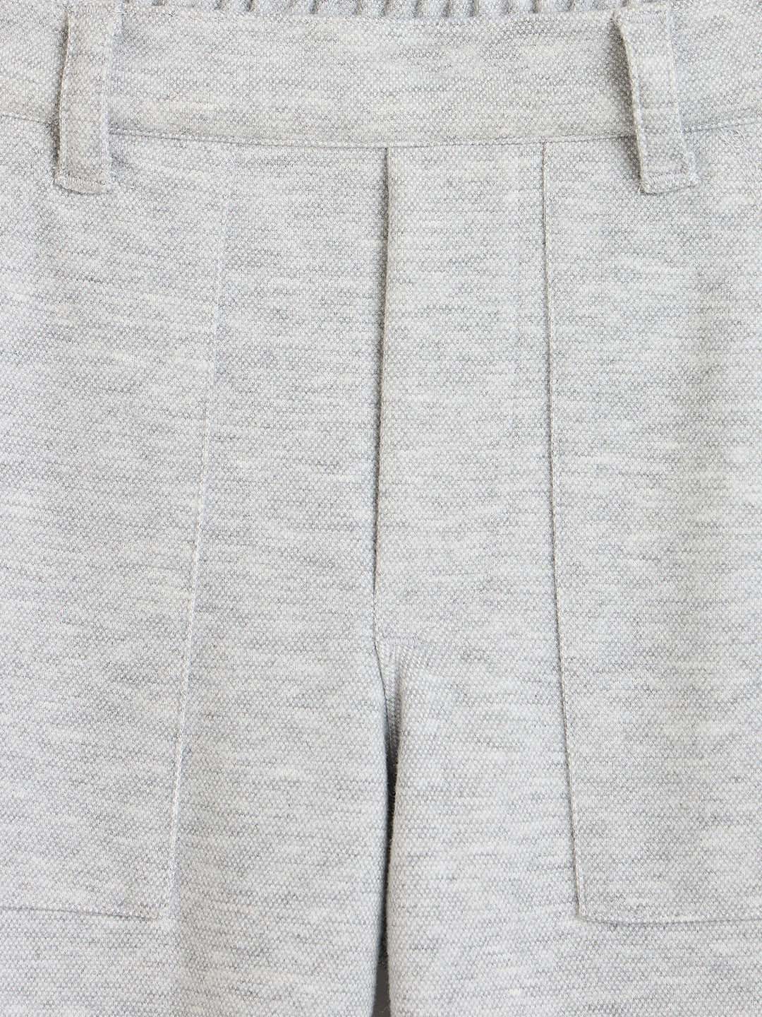 Blue Giraffe Girls Grey Solid Regular Fit Trouser