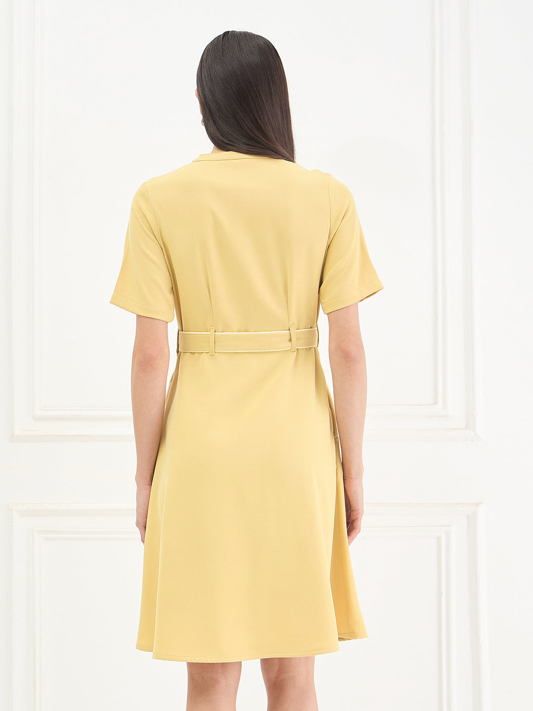 Iconic Women Yellow Dress