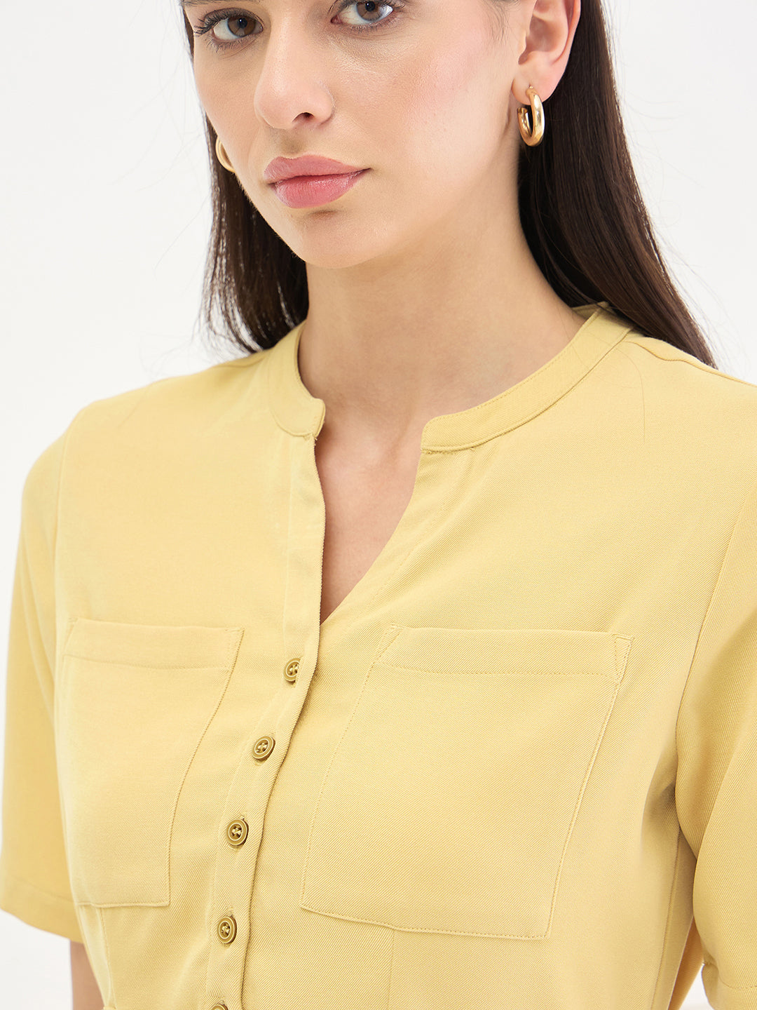 ICONIC Women Yellow Dress