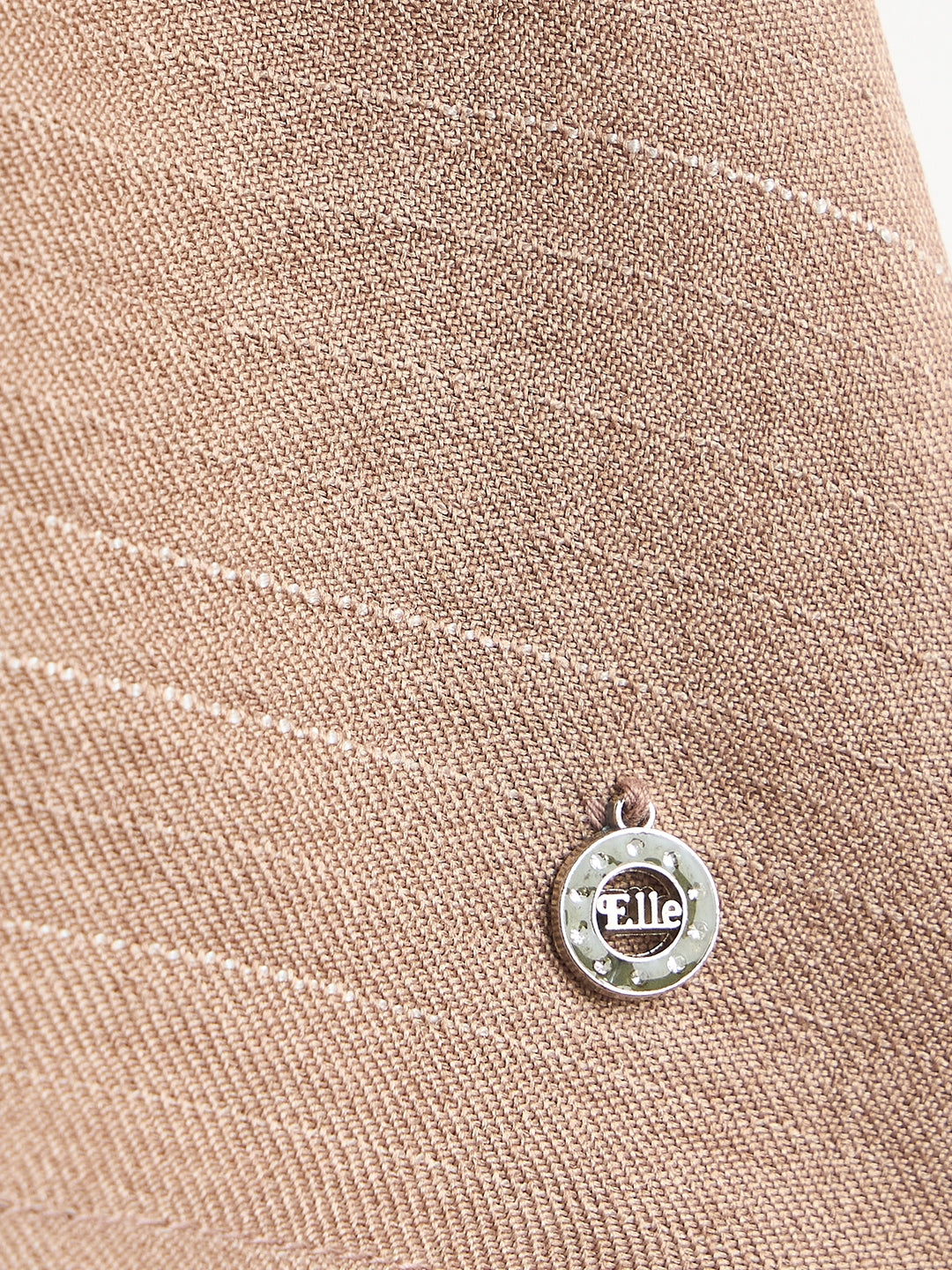 Elle Girls Beige Floral Flared Fit Dress