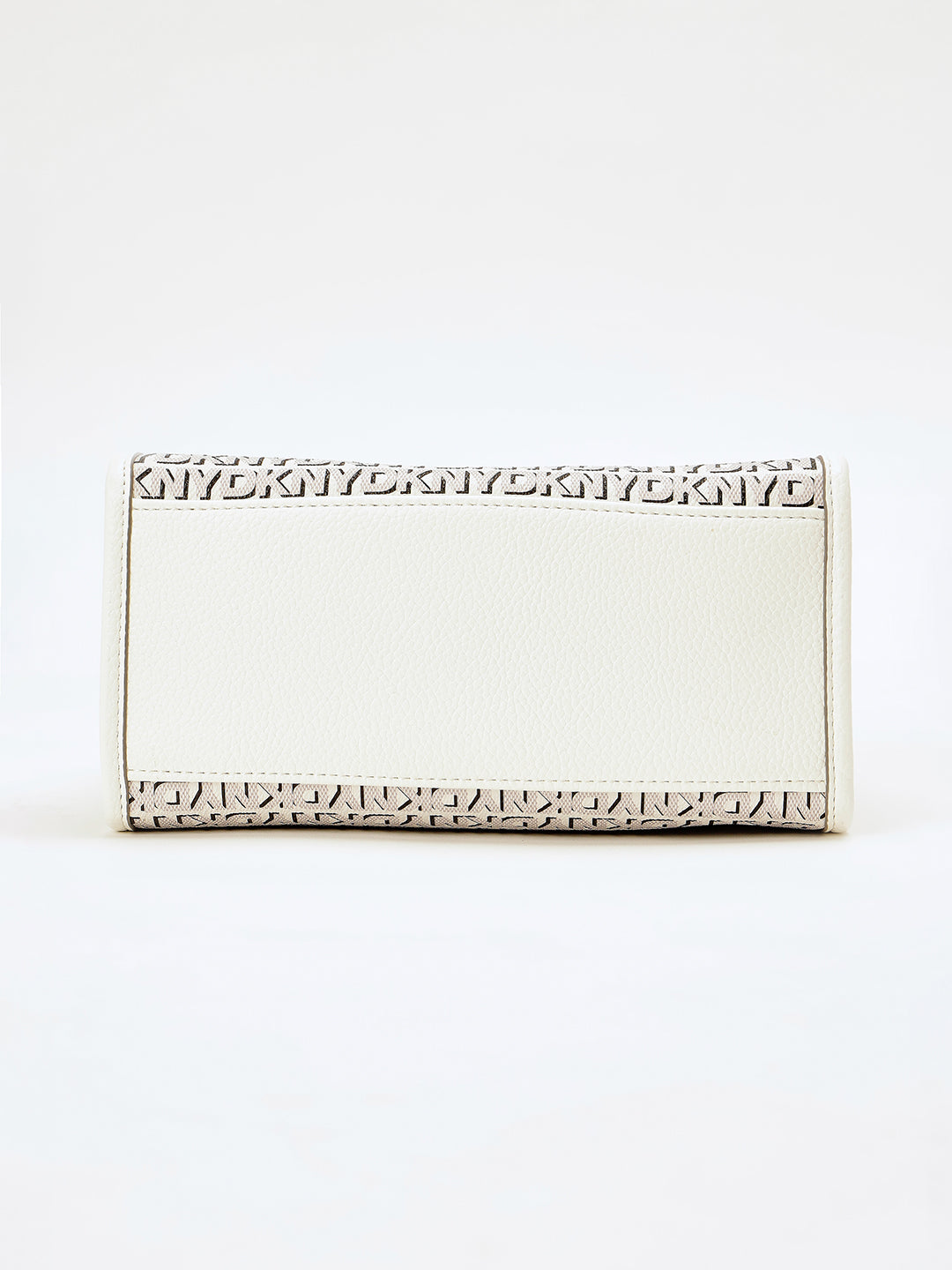 DKNY Women Cream Printed Mini Tote Tote Bags