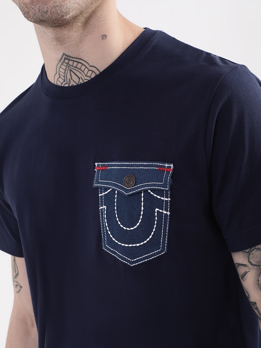 True Religion Navy Regular Fit T-Shirt