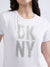 Dkny White Fashion Logo Regular Fit T-Shirt