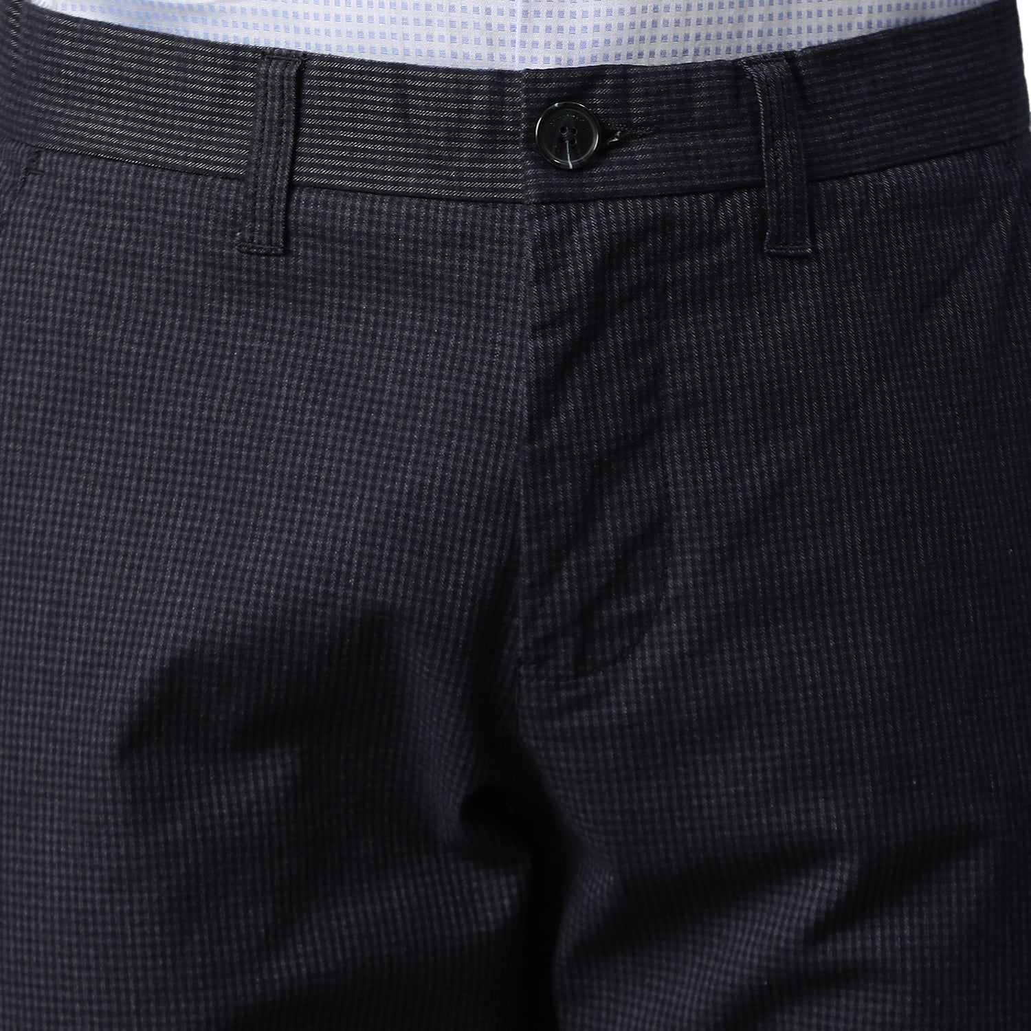 Matinique Men Blue Solid Slim Fit Trouser