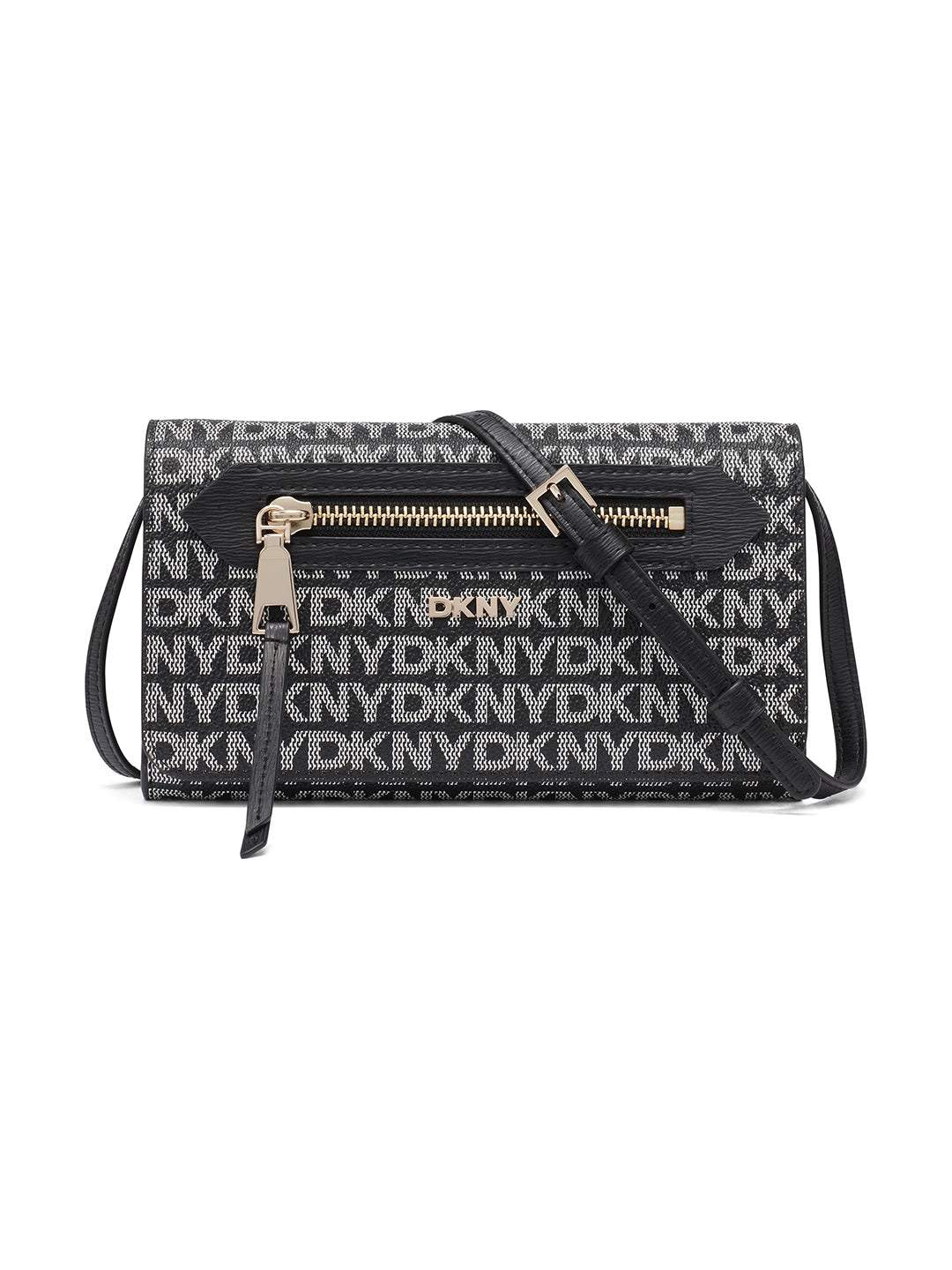 DKNY Women Black Printed Wallet