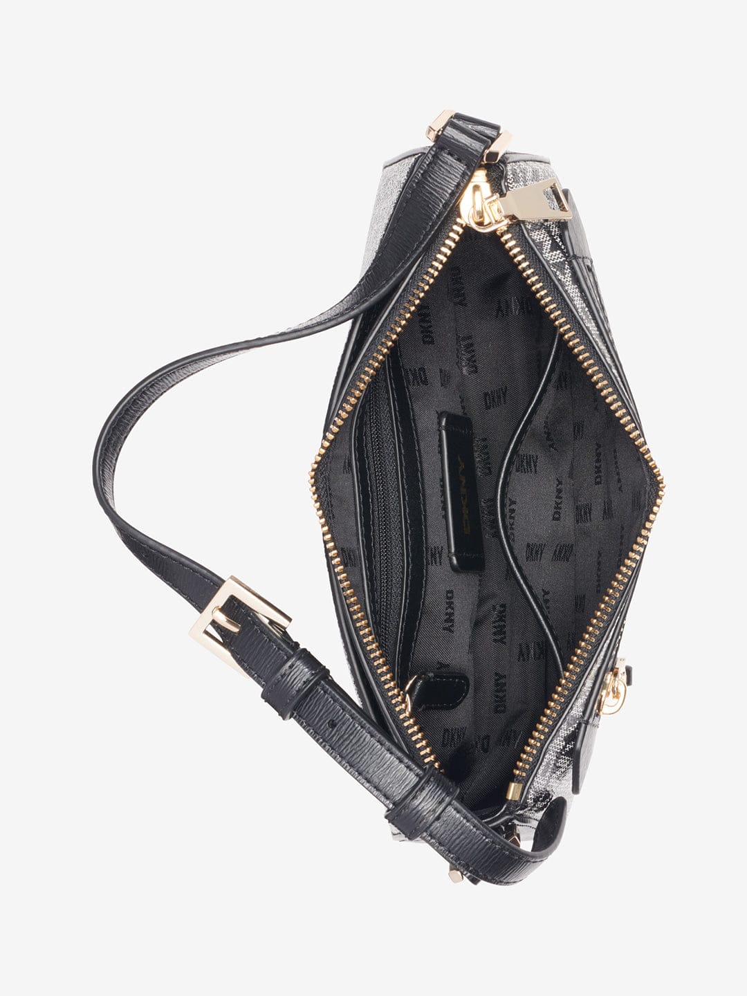 DKNY Women Black Printed Crossbody Bags