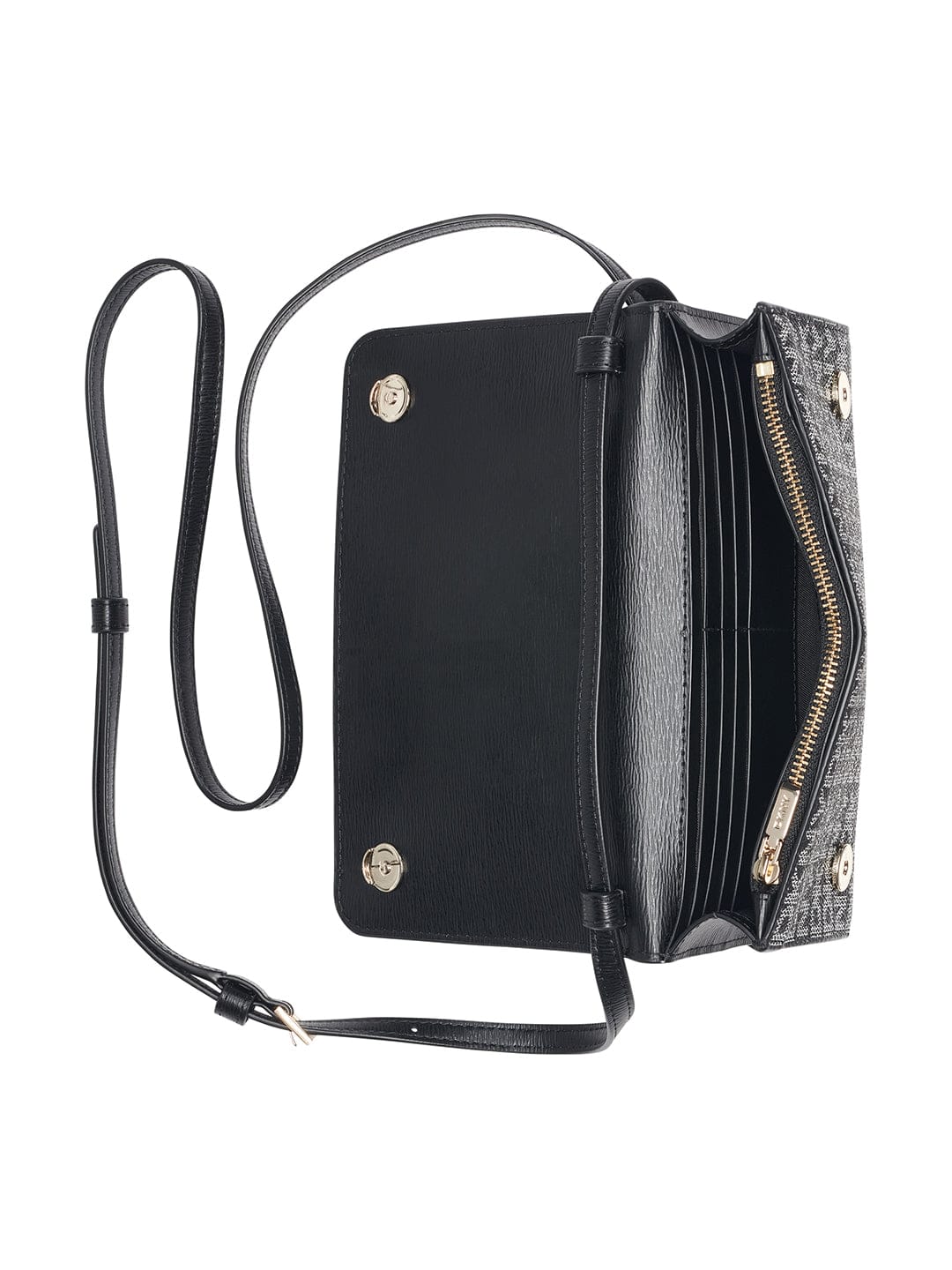 DKNY Women Black Printed Wallet