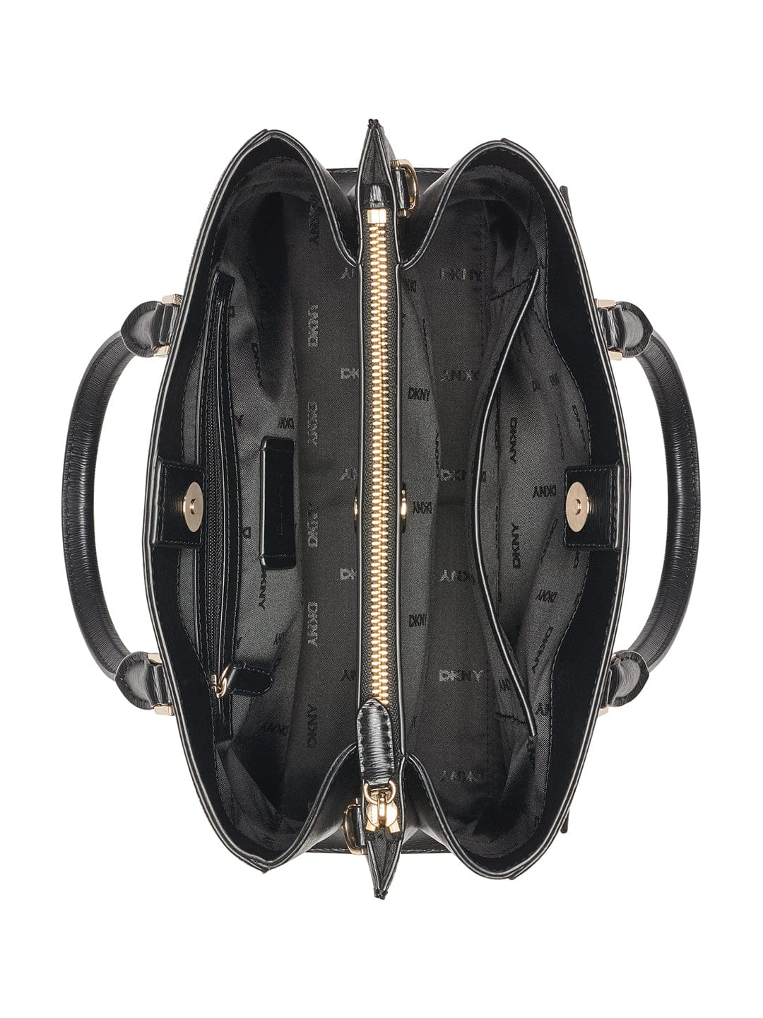 DKNY Women Black Printed Handbags