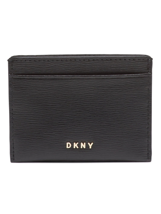 DKNY Women Black Solid Card Case