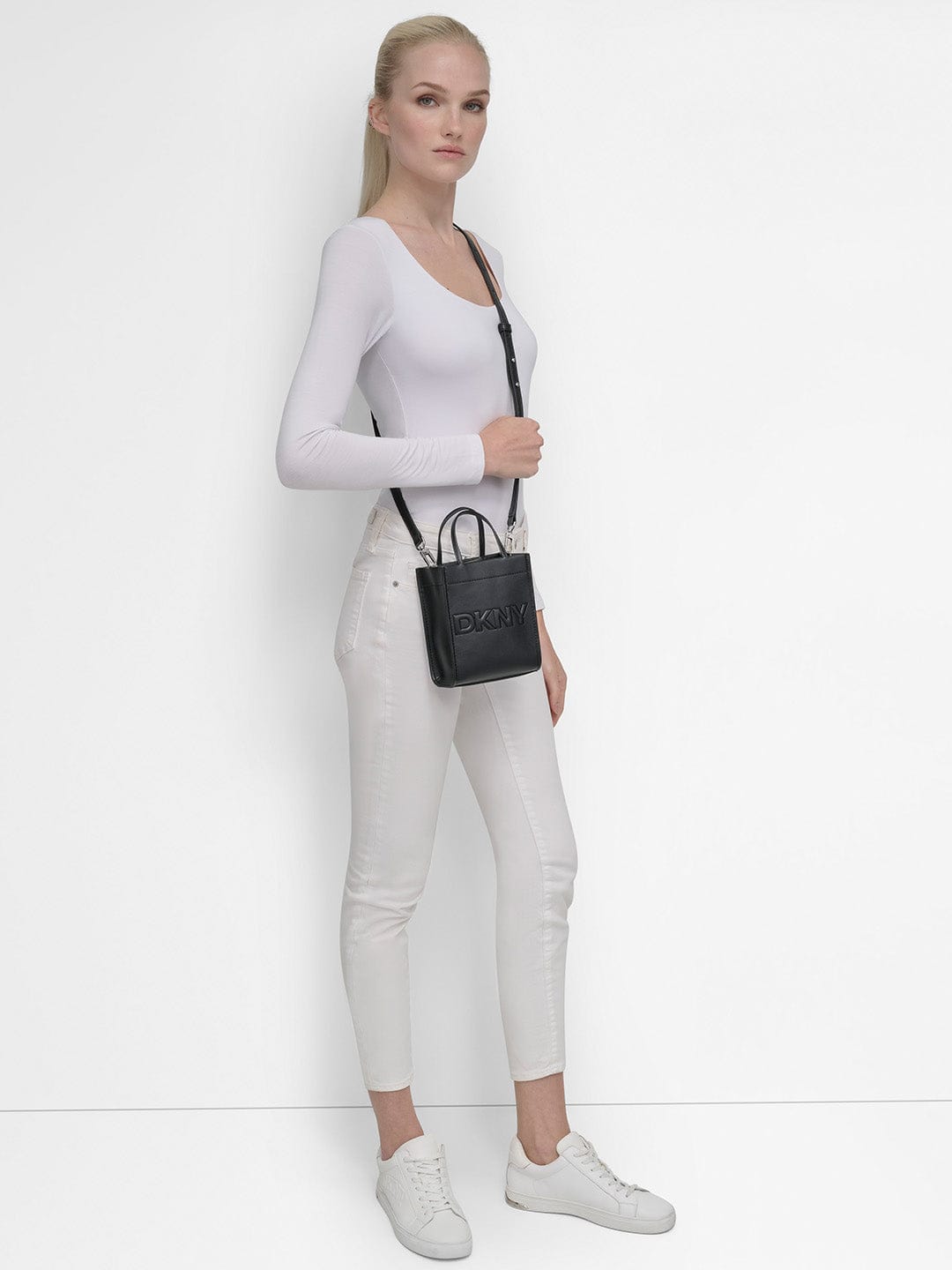 DKNY Women Black Solid Crossbody Bag