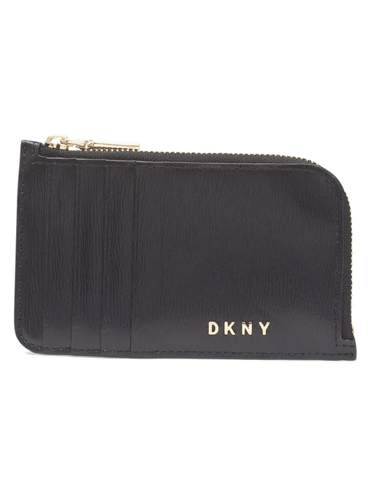 DKNY Women Black Solid Card Case
