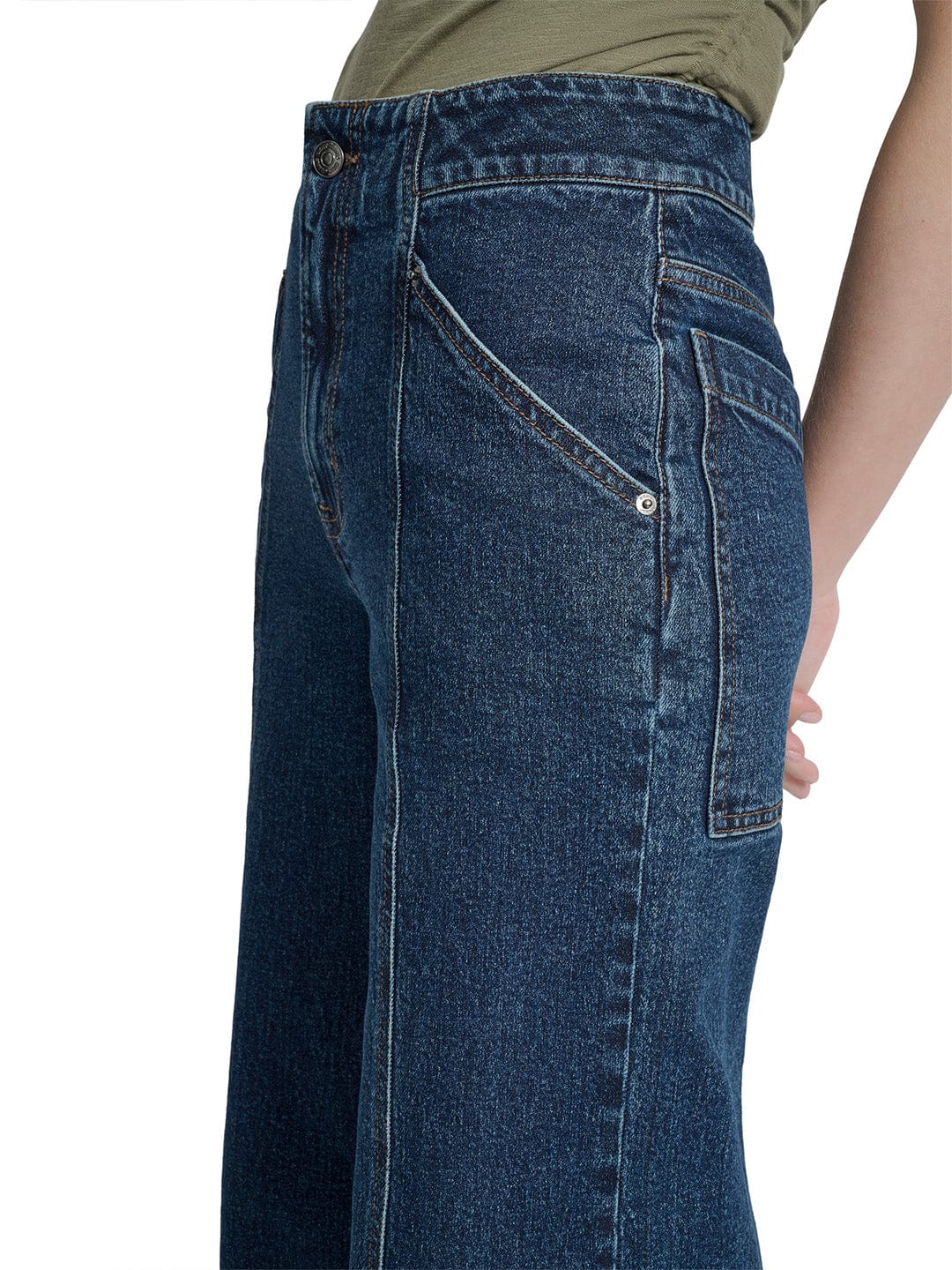 DKNY Women Blue Flared Washed Jeans