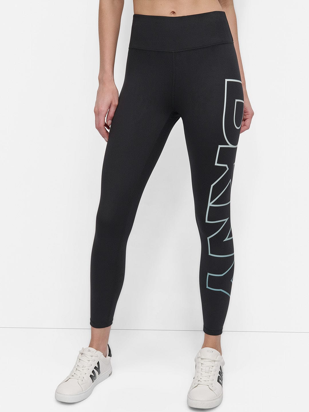 DKNY Women Blue Skinny Fit Solid Leggings