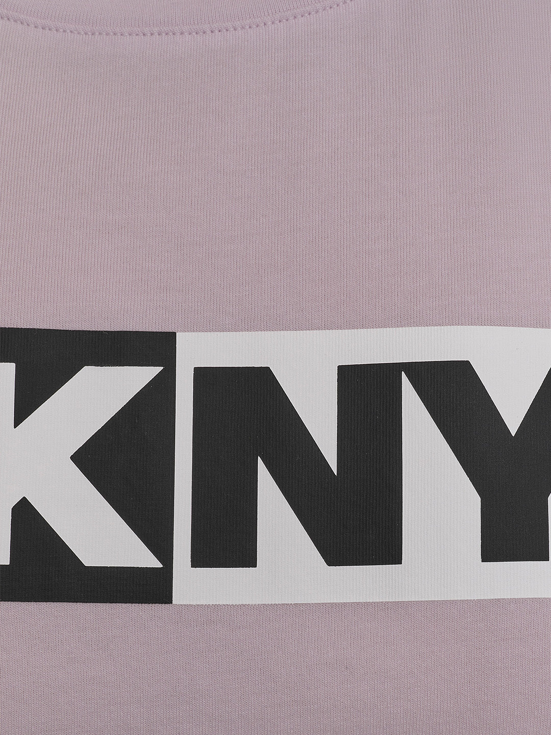 DKNY Women Pink Solid Round Neck TShirt