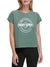 DKNY Women Green Printed Round Neck Short Sleeves T-Shirt