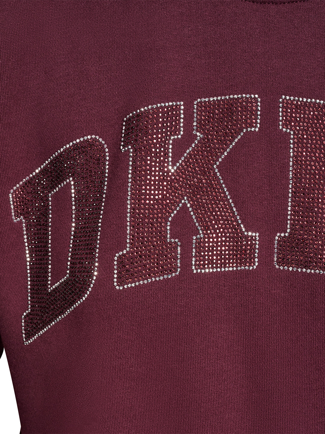 DKNY Women Red Embellished Round Neck Sweatshirt