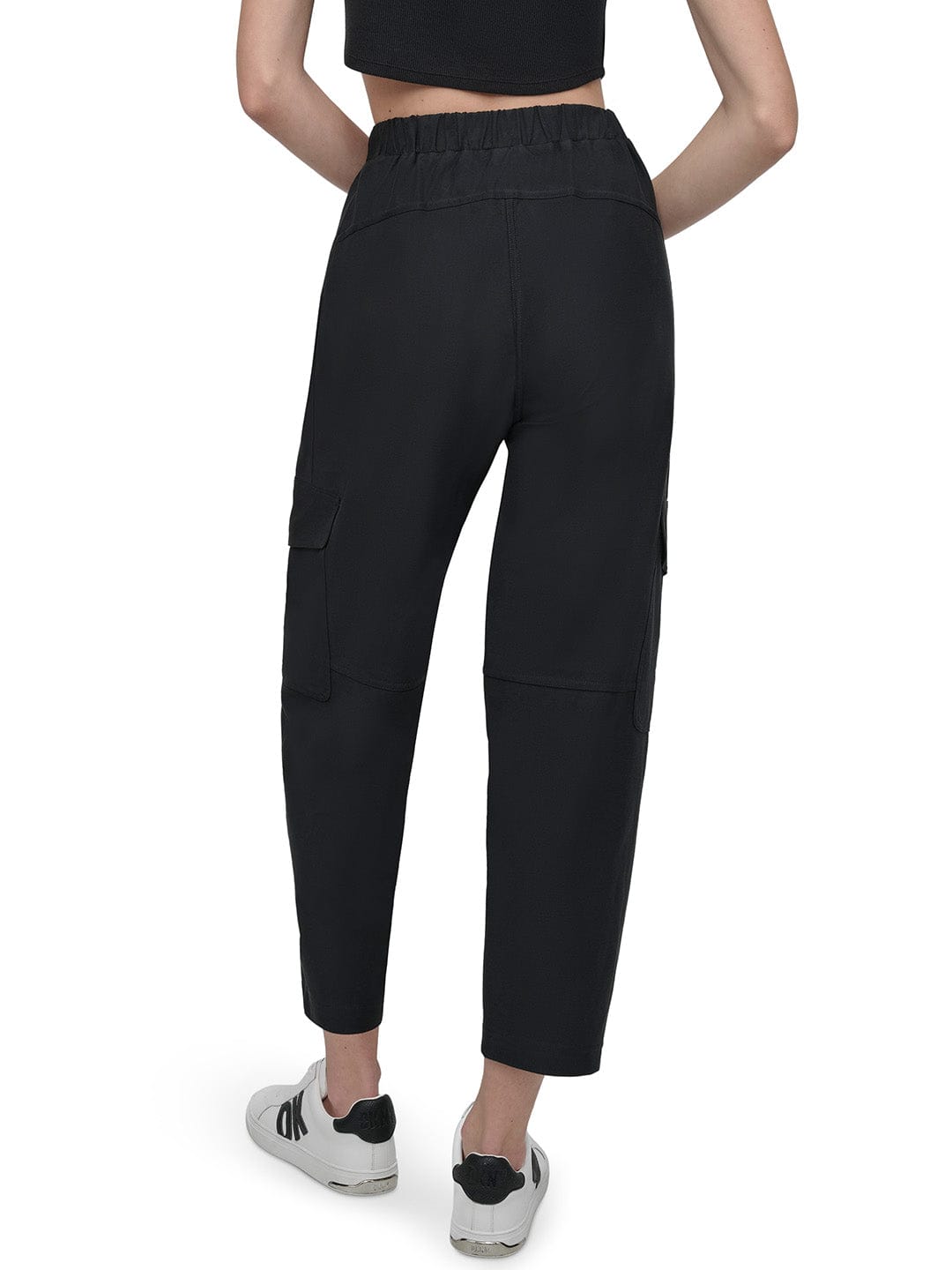 DKNY Women Black Oversized Fit Solid Trouser