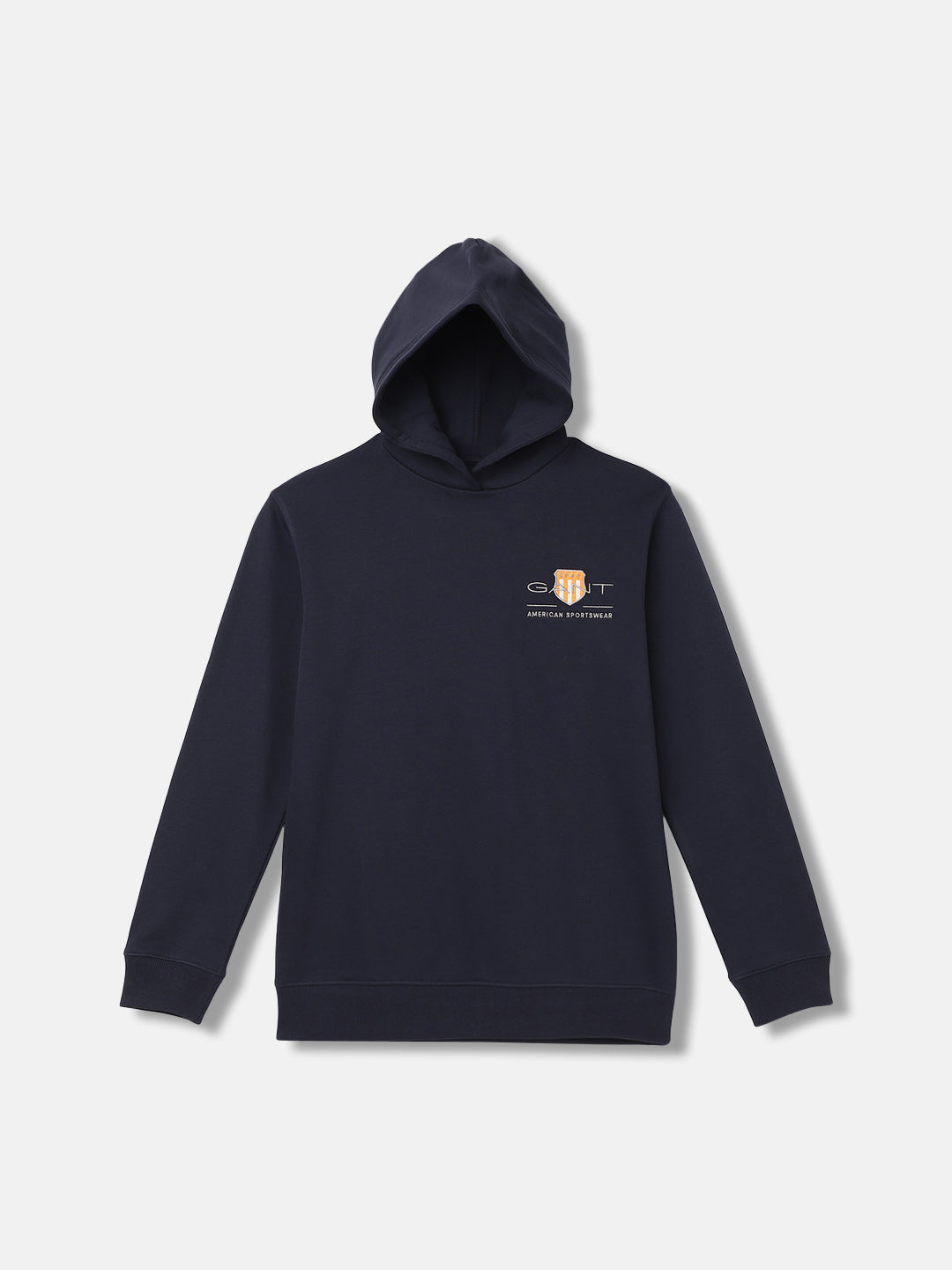 Gant Boys Solid Full Sleeves Hooded Sweatshirt