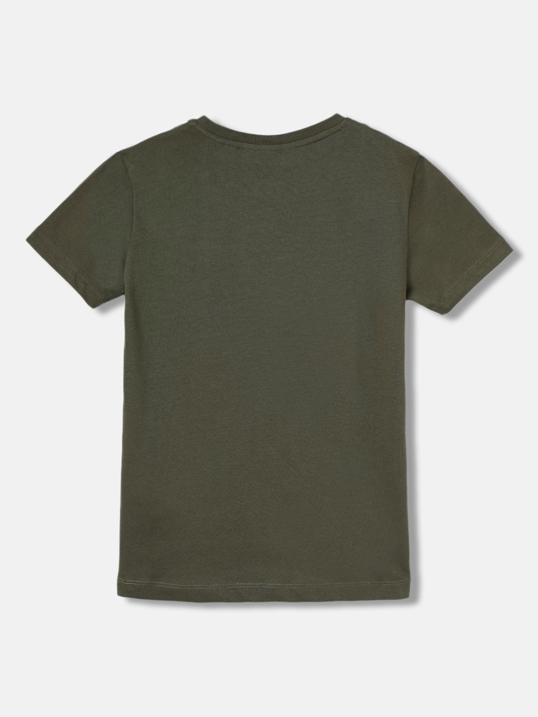 Gant Kids Green Solid Round Neck Short Sleeves T-Shirt