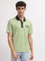 Gant Men Green Solid Polo Collar Short Sleeves T-Shirt