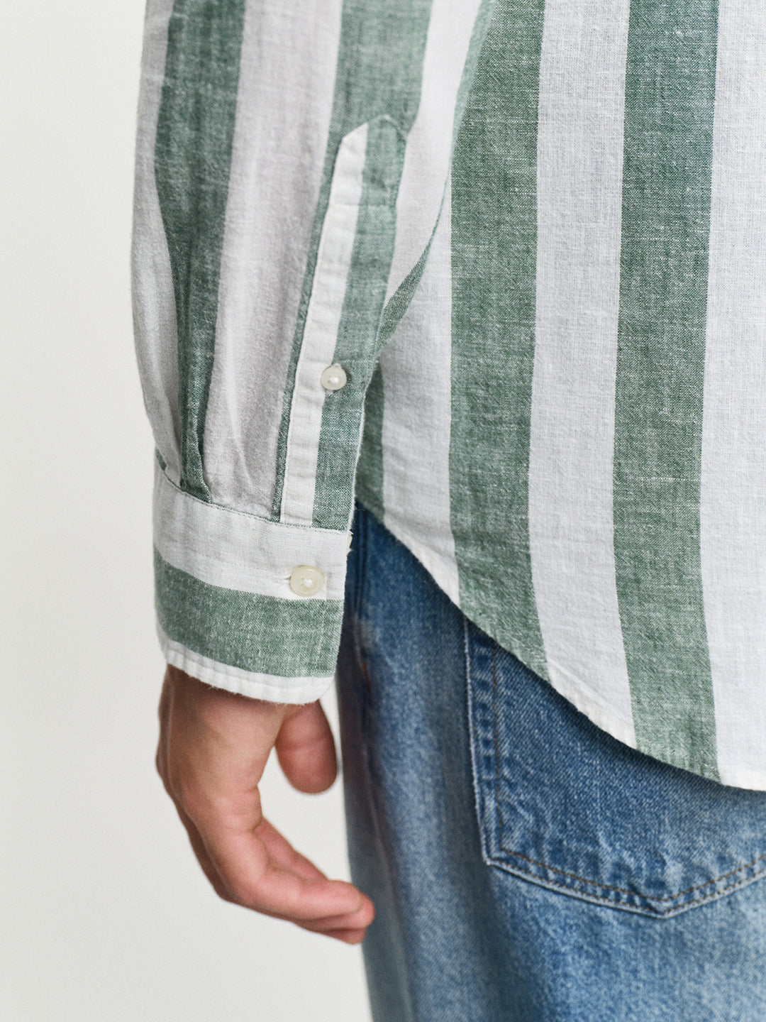 Gant Men Green Button-Down Collar Full Sleeves Shirt