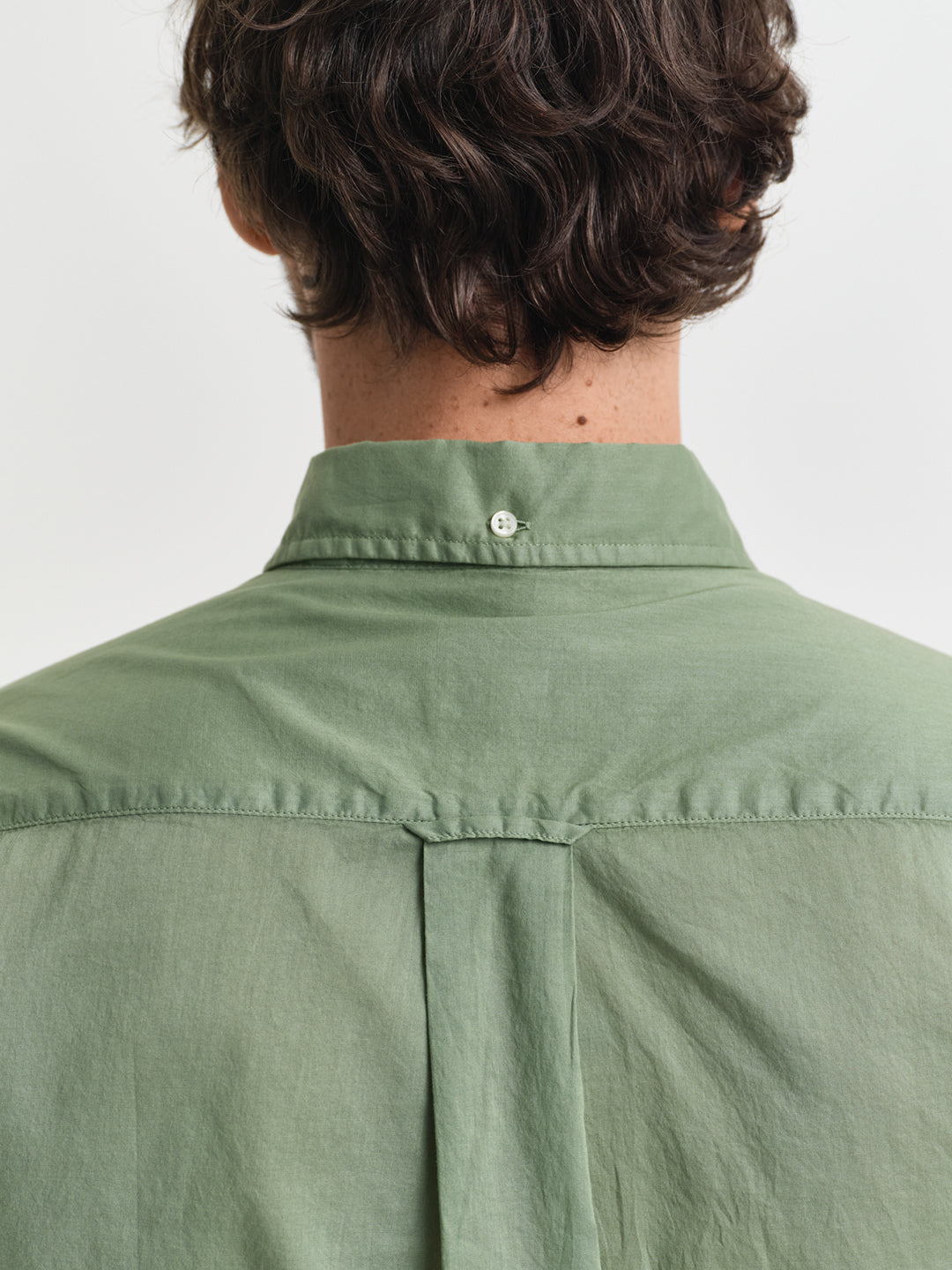 Gant Men Green Button-Down Collar Full Sleeves Shirt