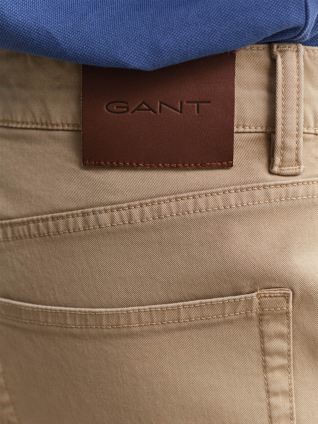 Gant Men Khaki Regular Fit Jeans