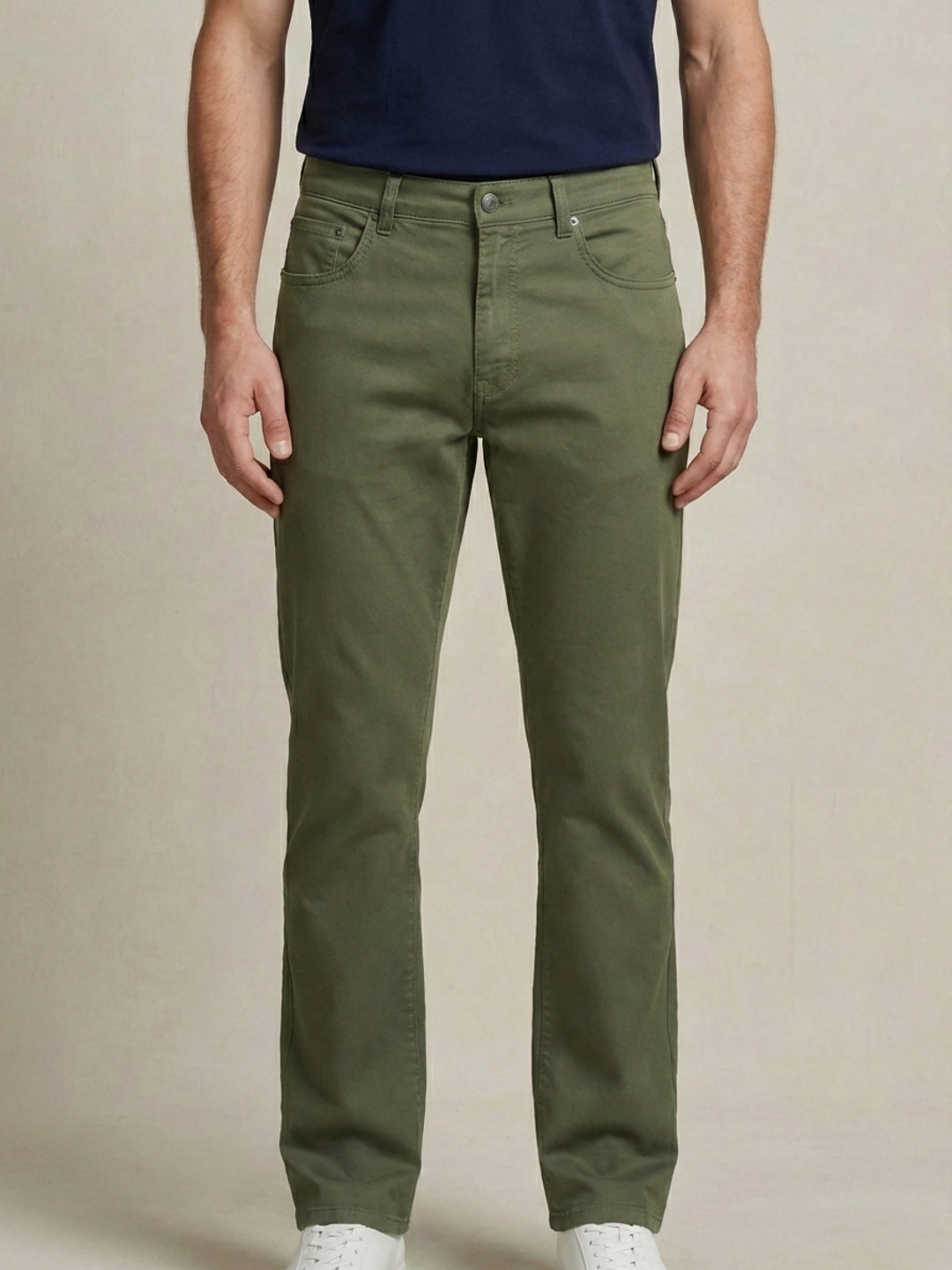 Gant Men Green Solid Mid Rise Jeans