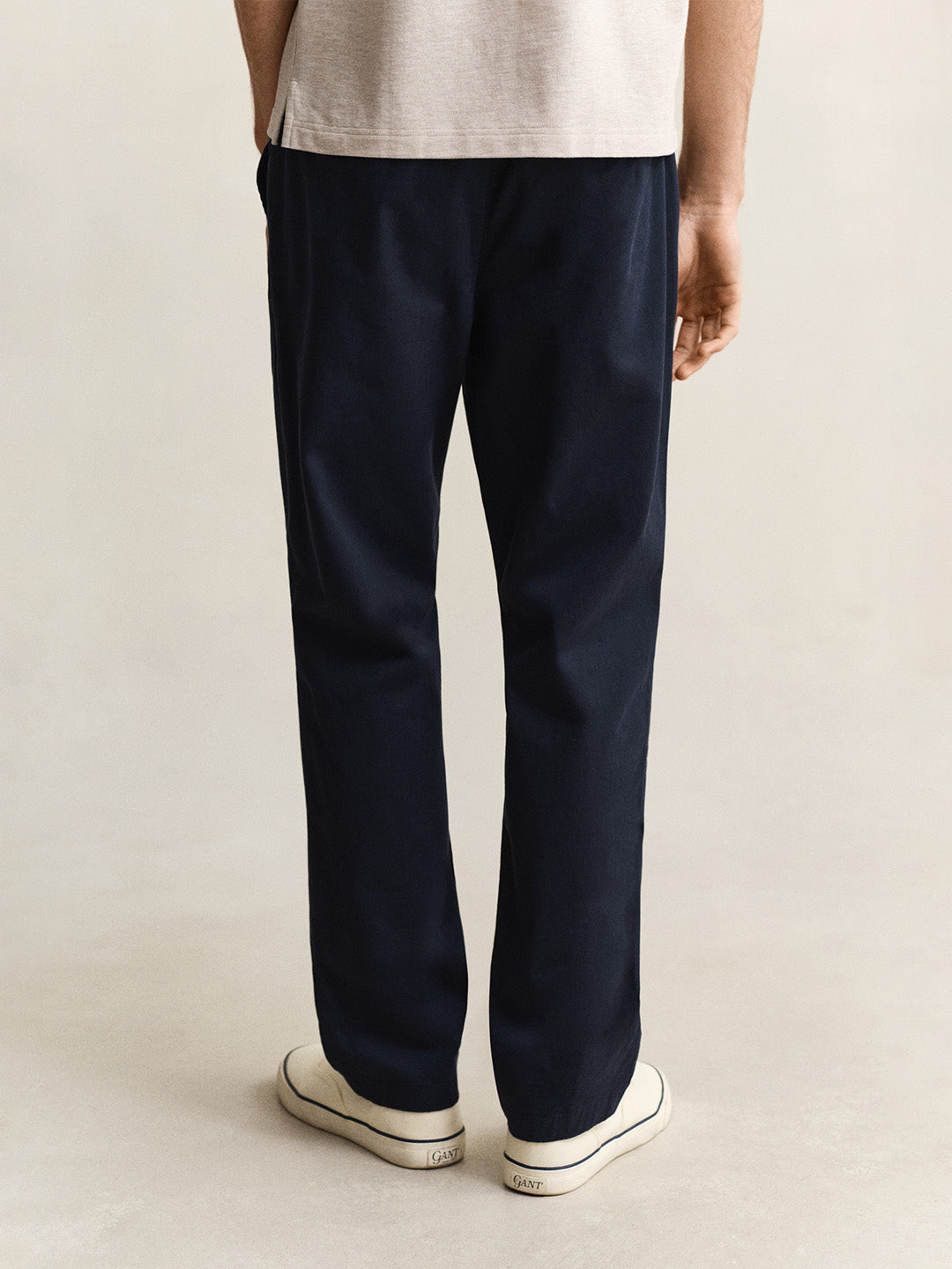 Gant Men Navy Blue Regular Fit Classic Chinoss Trouser
