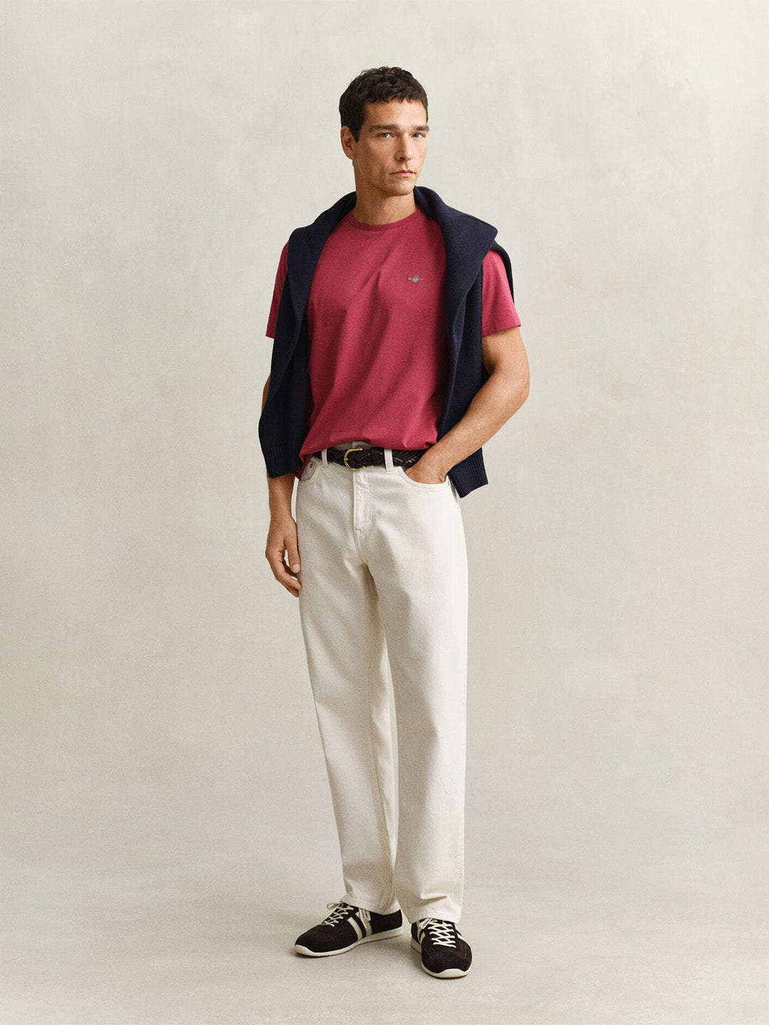 GANT Men Red Shield Pure Cotton T-Shirt