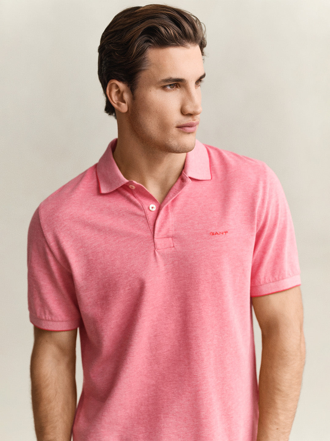 Gant Men Red Regular Fit Polo T-Shirt