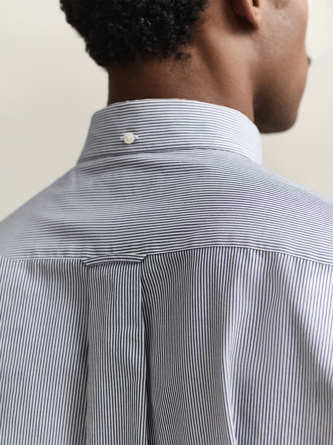 GANT Men Green Classic Poplin Striped Shirt