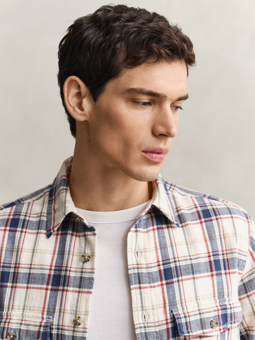 GANT Men Multicolor Checked Patch Pocket Shirt
