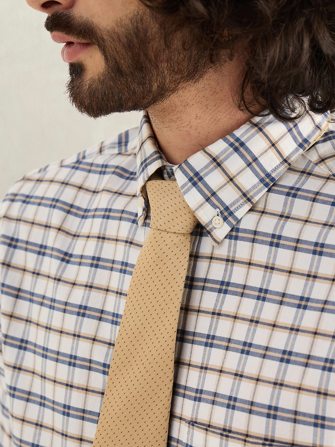 Gant Men Checked Blue Shirt