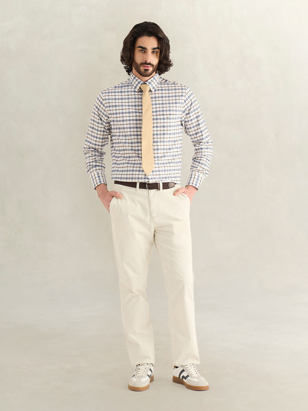 Gant Men Checked Blue Shirt