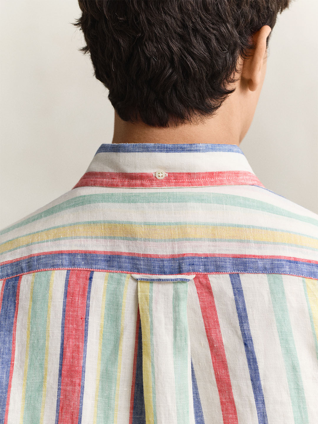 GANT Men Multicolour Striped Linen Shirt