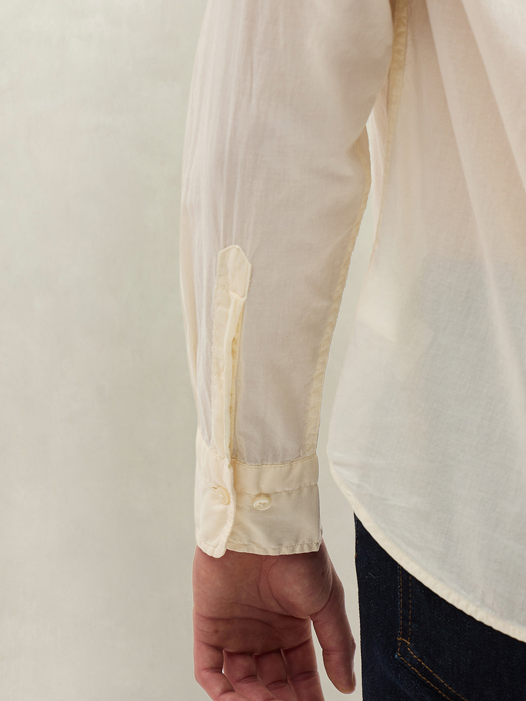 Gant Men Solid Cream Shirt