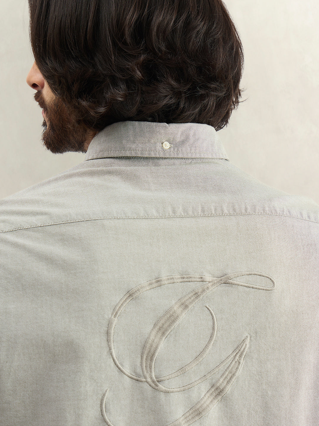 Gant Men Solid Grey Shirt