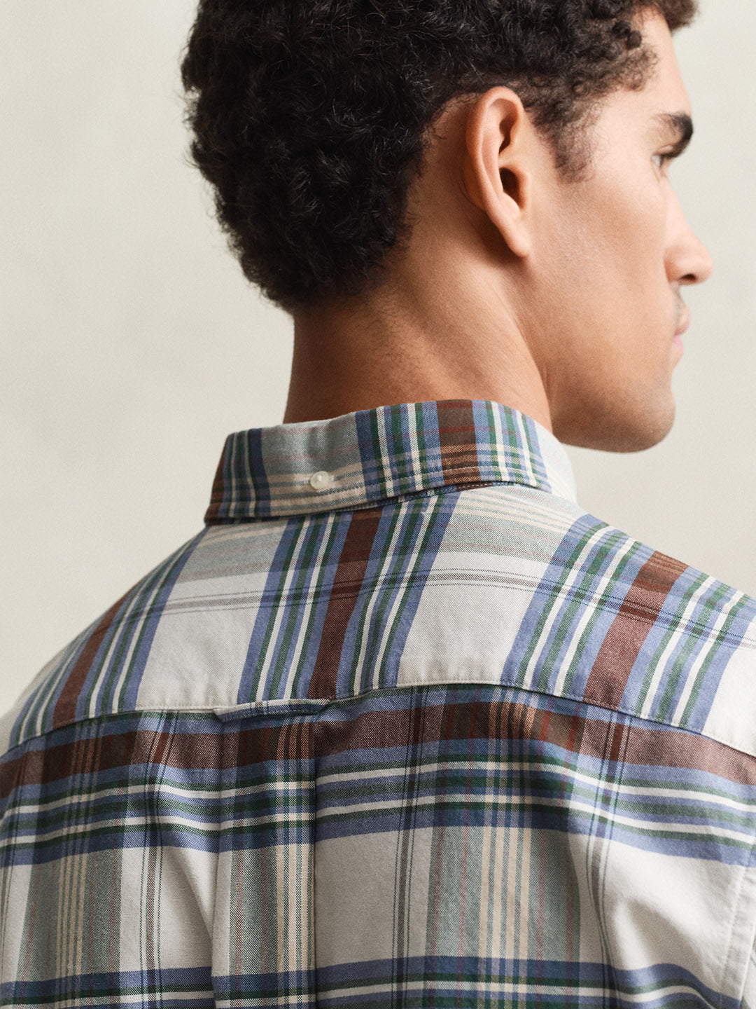 Gant Men Multicolor Checked Regular Fit Oxford Shirt
