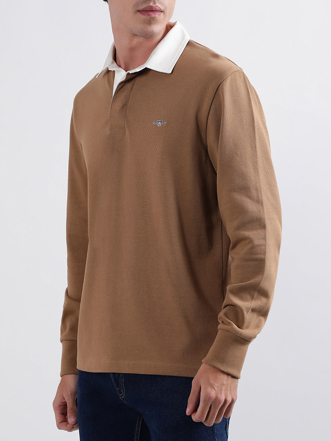 Gant Warm Khaki Regular Fit Polo T-Shirt